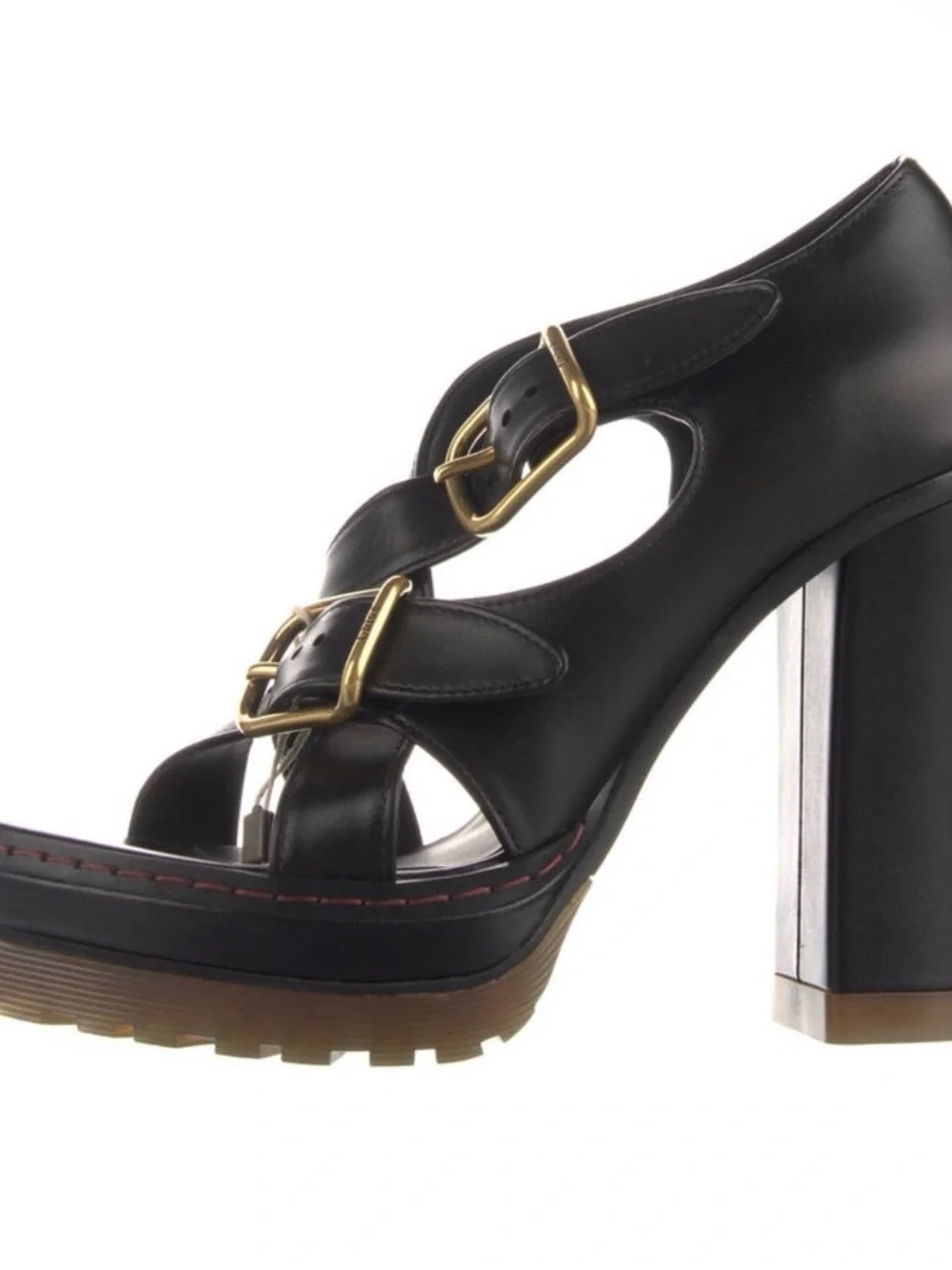 CHLOE Strappy Leather Heal Sandals $911